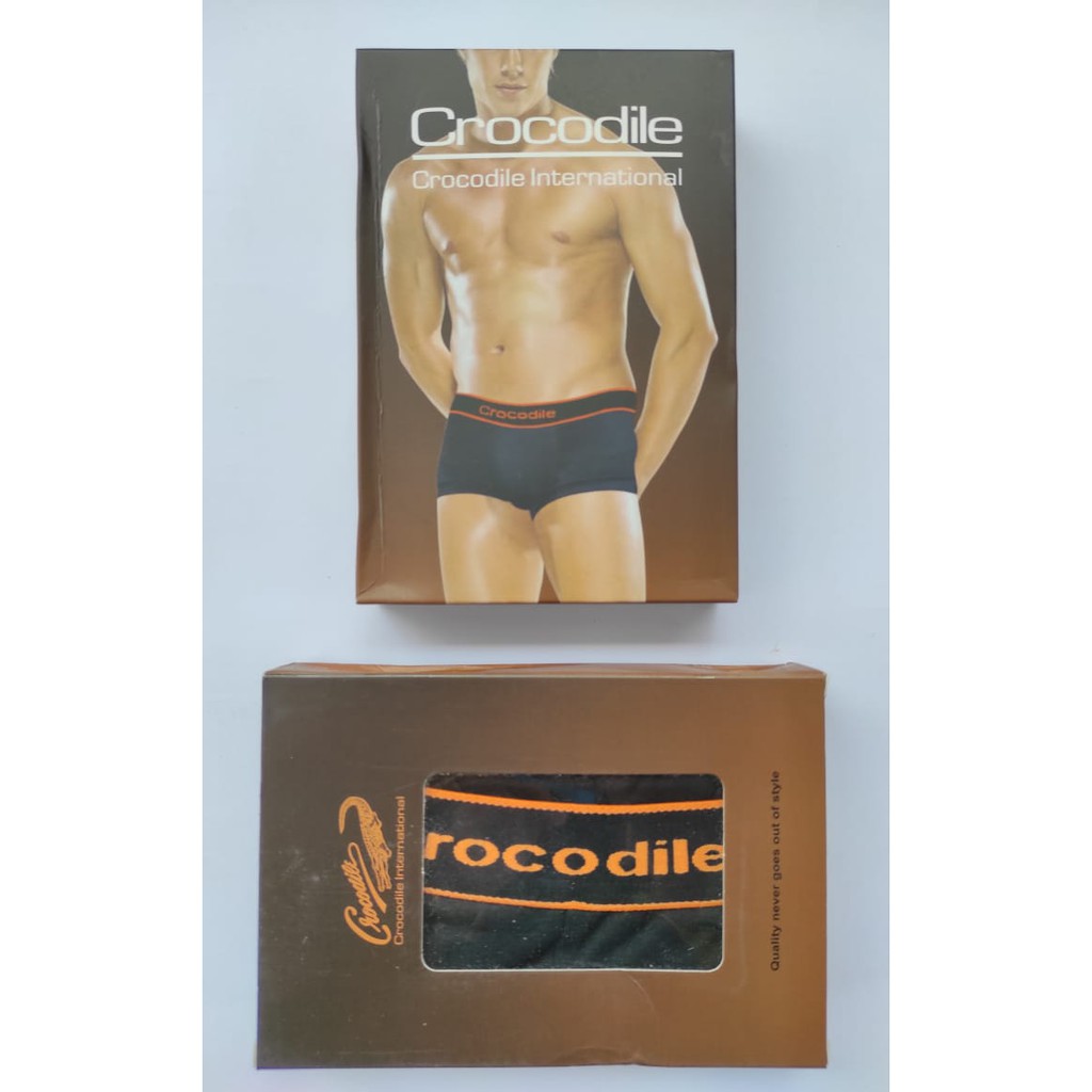 Crocodile ~ 1 Pcs Boxer Celana Dalam Pria, Pakaian Dalam Pria Berkualitas // Size S, M, L, XL