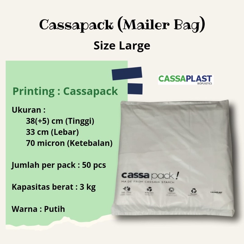 

Terbaru! Polymailer mailer Bag Large Kantong Plastik Singkong Packing Cassapack Serba Serbi Ukuran L