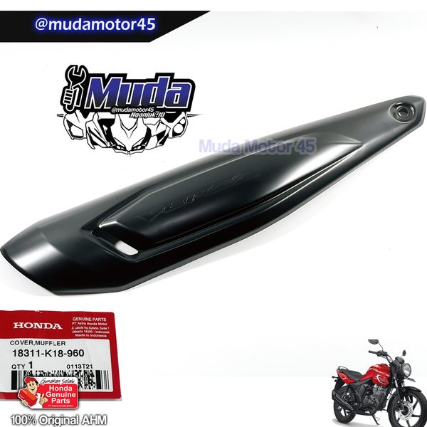 COVER MUFFLER CB 150 NEW VERZA 18311-K18-960 TAMENG TEBENG TAMENG KNALPOT KENALPOT 18311K18960 ORI O
