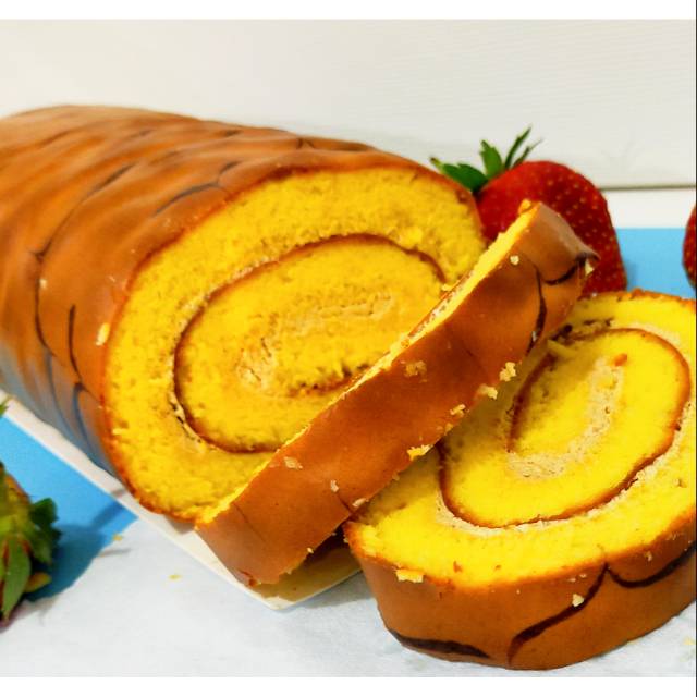 

Roll cake lembut dan empuk. Roti bolu gulung home made