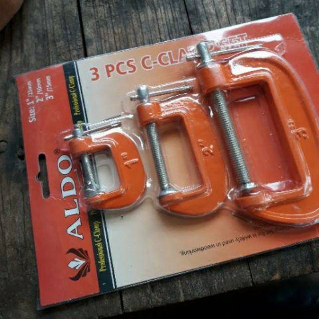 Catok klem clamp kayu C