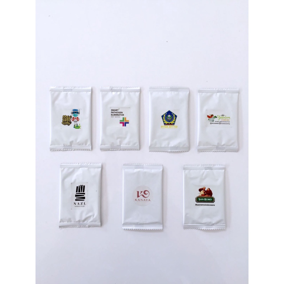 Tissue Basah Custom Stiker