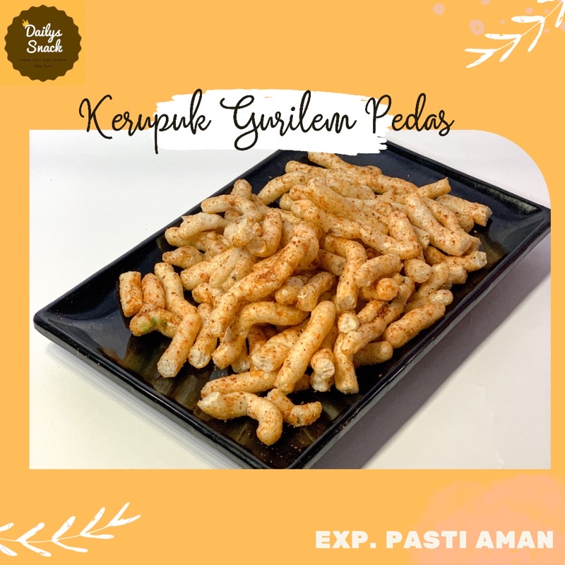 

SNACK KILOAN / MAKANAN RINGAN - KERUPUK GURILEM PEDAS 250 GRAM