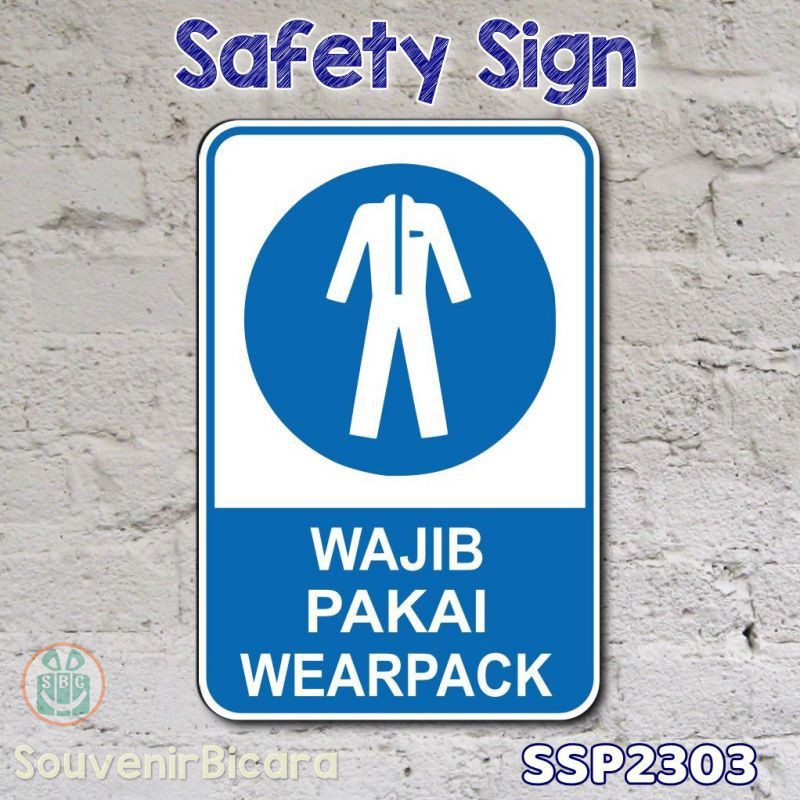 Jual Custom Safety Sign Label Rambu Petunjuk K3 EESH - Wajib Pakai ...