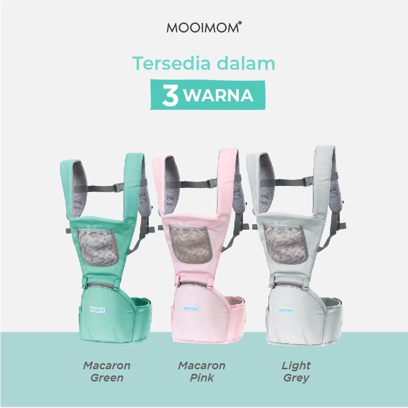 Mooimom Casual Hipseat Carrier Gendongan Bayi Depan