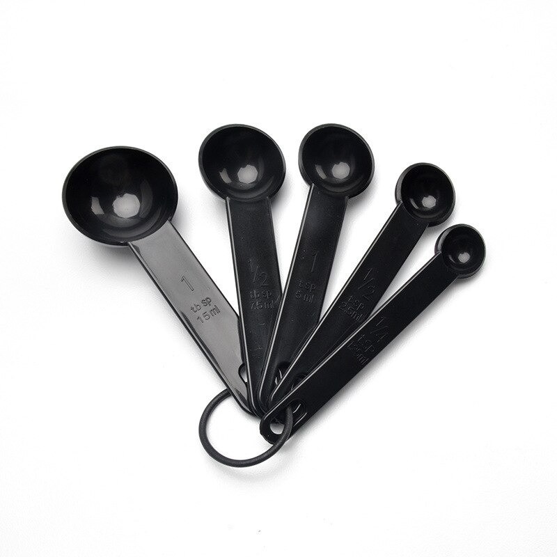 Grab Medan Sendok Takar Ukur Cup Measuring Spoon Size S 5 PCS ZISIZI CF233 Black