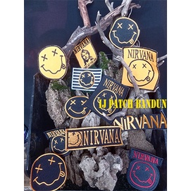 Patch bordir nirvana mini untuk di jahit di jaket / tas / topi super murah best quality