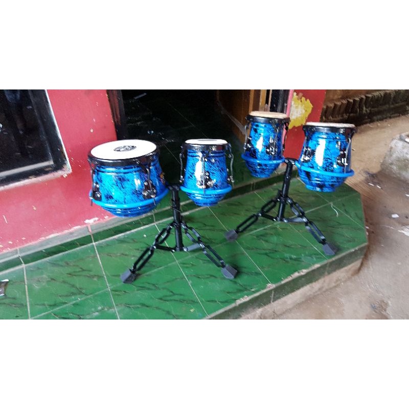 Kendang Ketipung Dangdut Ring V4 dan Kempul Koplo Ring V4 Kayu Nangka