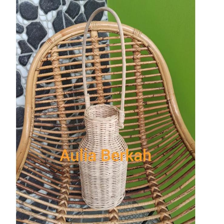 Guci Rotan Asli Anyam/Vas Rotan Anyam "GBP.02Jl22p"