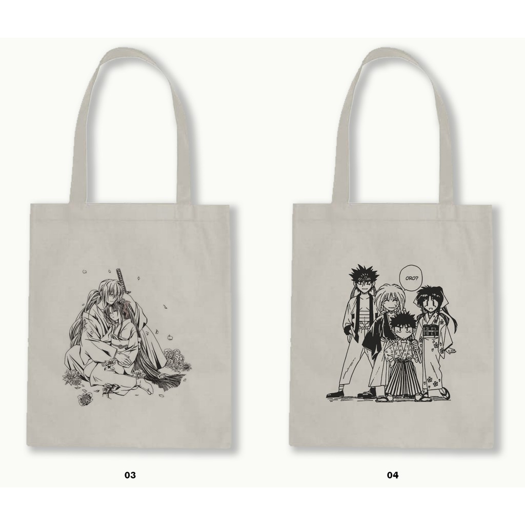 TOTE BAG BLACU - SAMURAI X (RUROUNI KENSHIN)