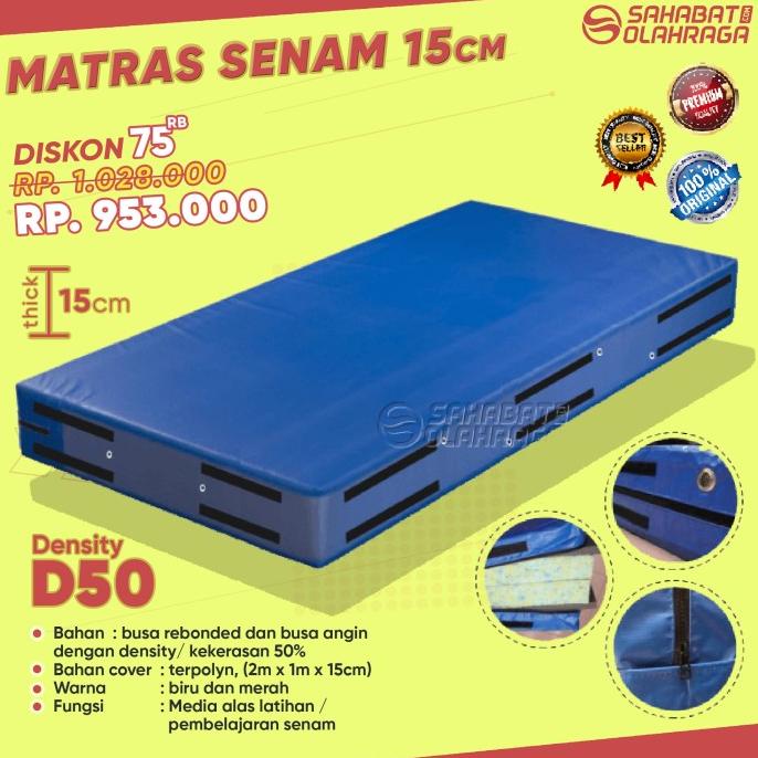 Matras/Mattress Senam 15cm Density 50 / Matras Olahraga / Kasur Terapi