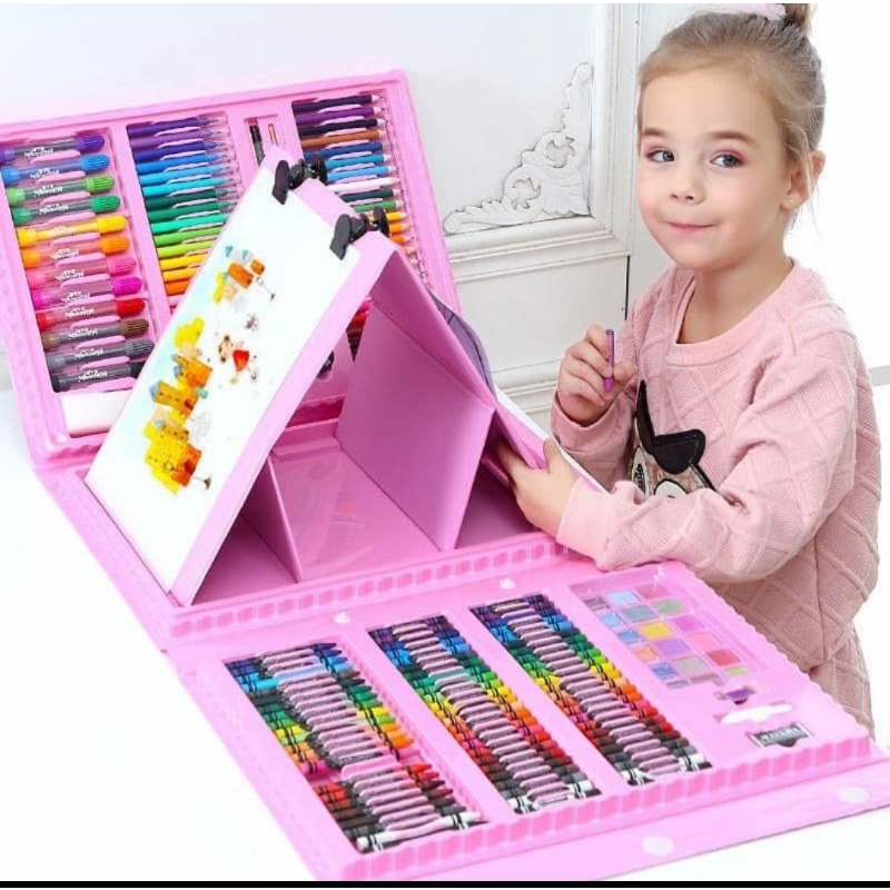 

Crayon Alat Mewarnai Menggambar isi 208 pcs Super Mega Art Set