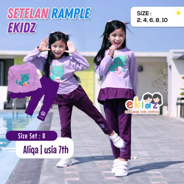 Ekidz Setelan Rample/Piyama Anak Perempuan