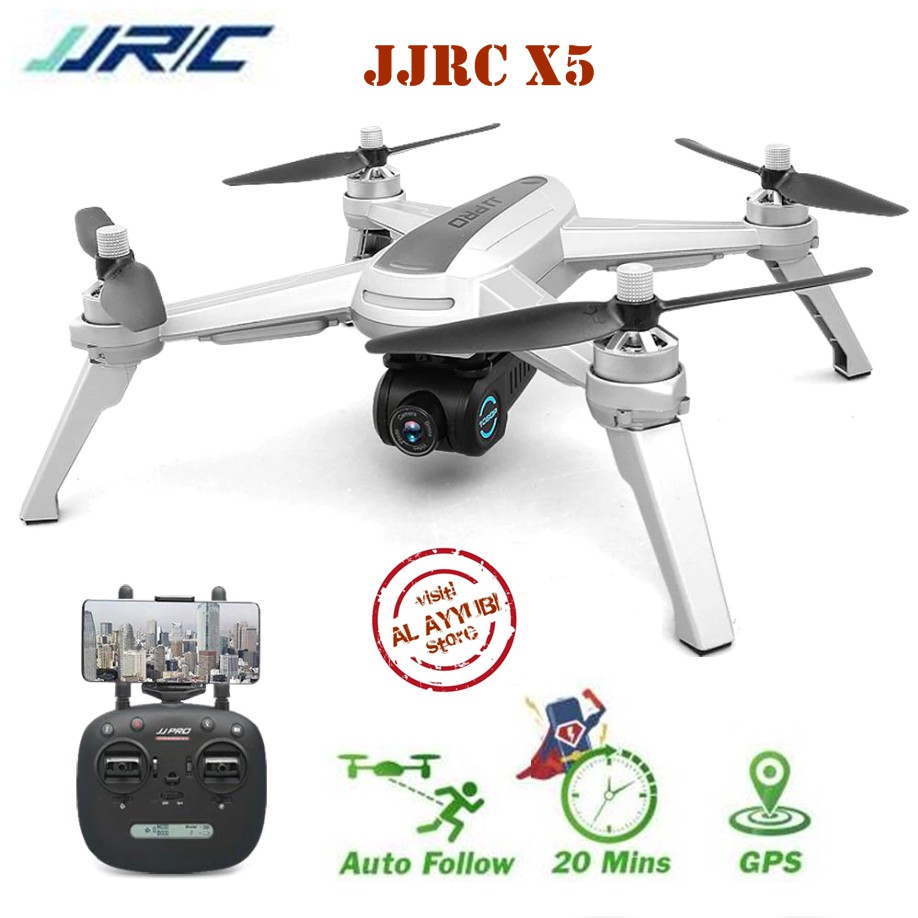 JJRC JJPRO X5 EPIK RTF 5G WIFI 1080P GPS FOLLOW ME  20Menit Terbang Brushless Drone Vs Sjrc f11 Mjx