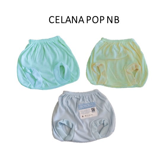 BOBOKO CELANA POP WARNA POLOS CELANA BAYI NEWBORN-BELLASHOP