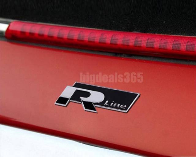 [COD] Emblem mobil R-line bahan besi