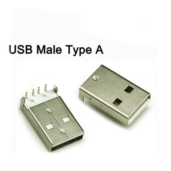 Socket Connector Usb male Type A - 90 Degrees Square