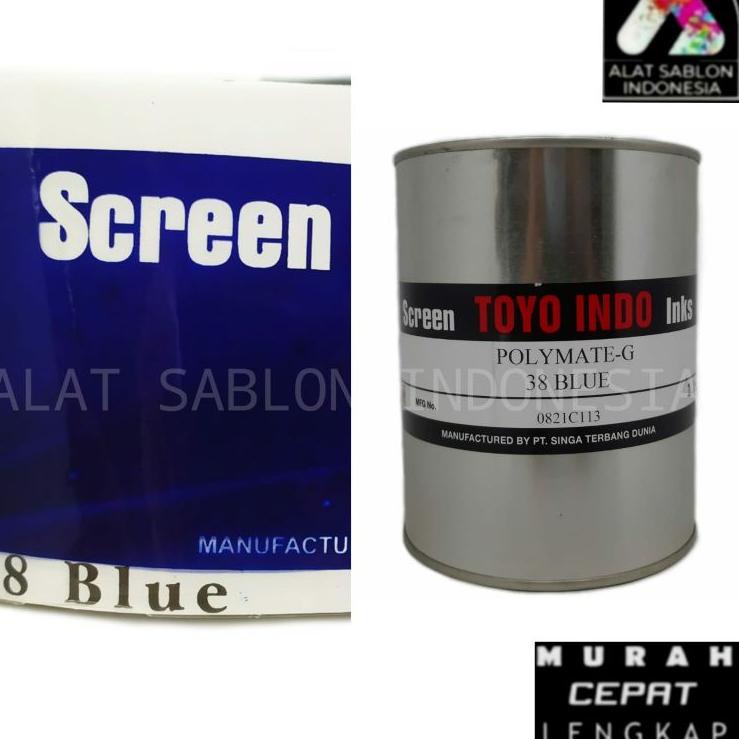 

First Come TINTA TOYO POLYMATE BLUE G38 BIRU TINTA SABLON PLASTIK 1KG