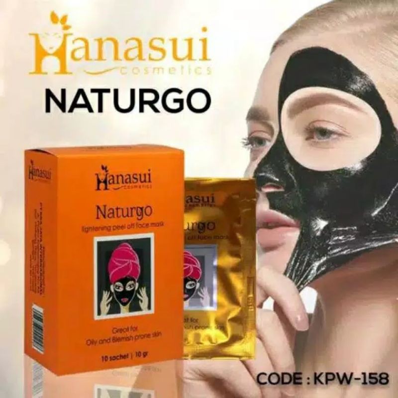 (10pcs) Hanasui naturgo masker wajah