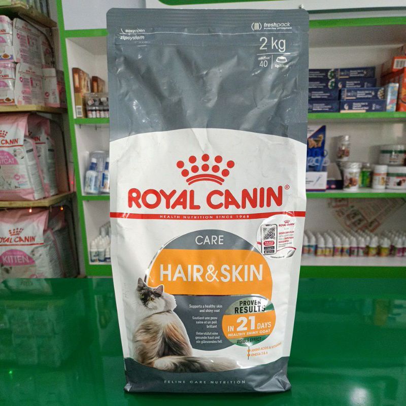 Royal Canin Hair &amp; Skin kemasan 2kg ( Freshpack)