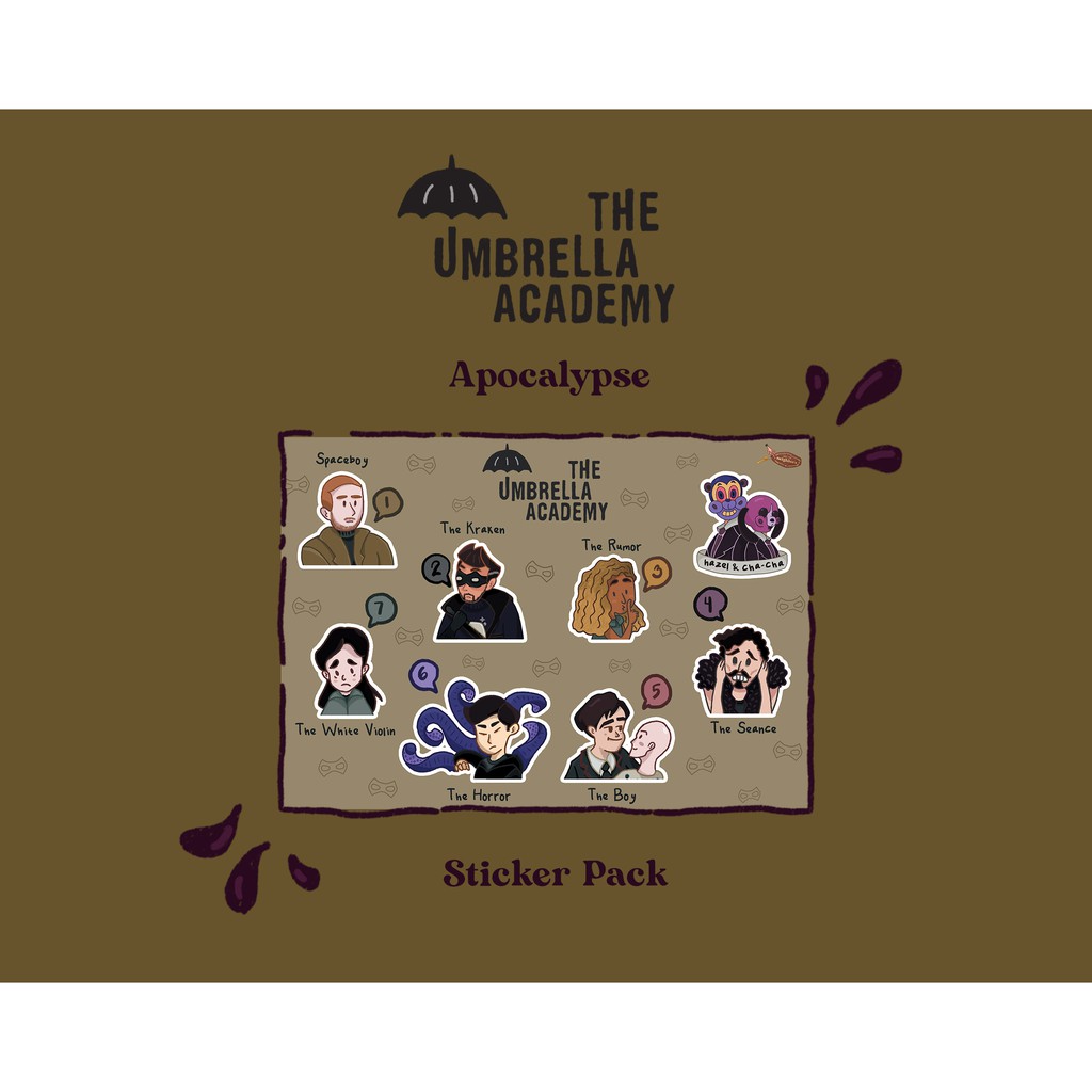 

Umbrella Academy Sticker Pack - Apocalypse | Meet the Neighbors