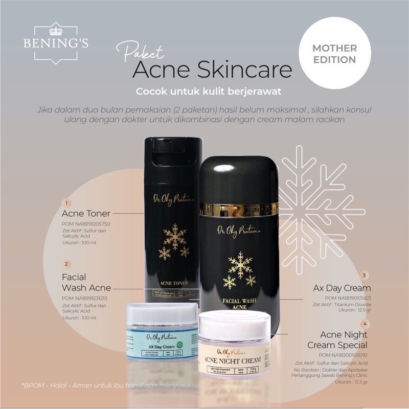 Acne Skincare Special | Paketan Jerawat dan Beruntusan Khusus Ibu Hamil dan Menyusui /dr.Oky pratama