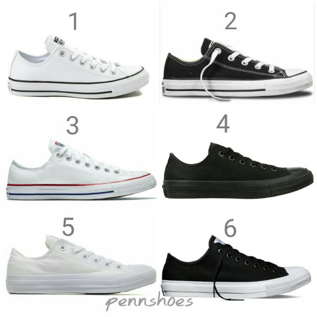 (GRADE ORIGINAL) SEPATU CONVERSE ALLSTAR ALL STAR FULL HITAM PUTIH