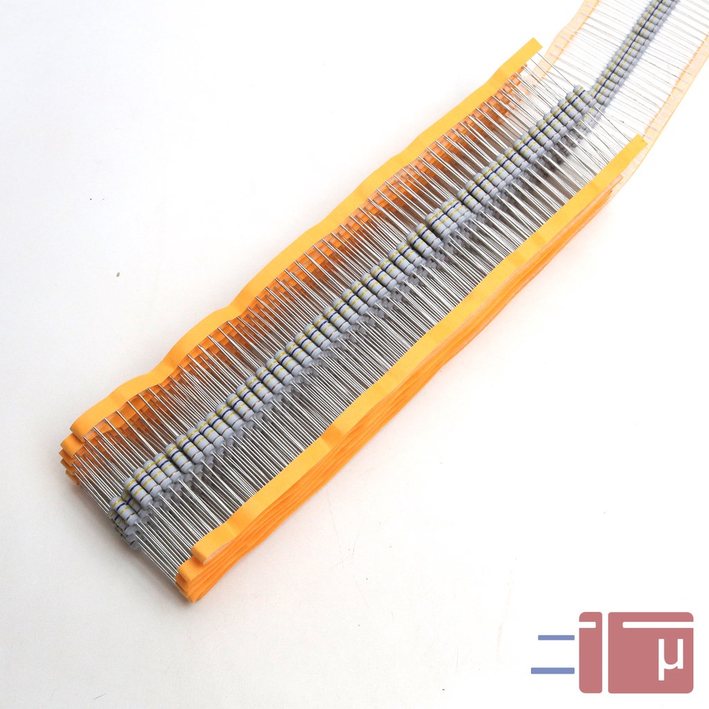 x10 Resistor 470K 1W Metal Oxide 5% Taiwan Kaki Tembaga