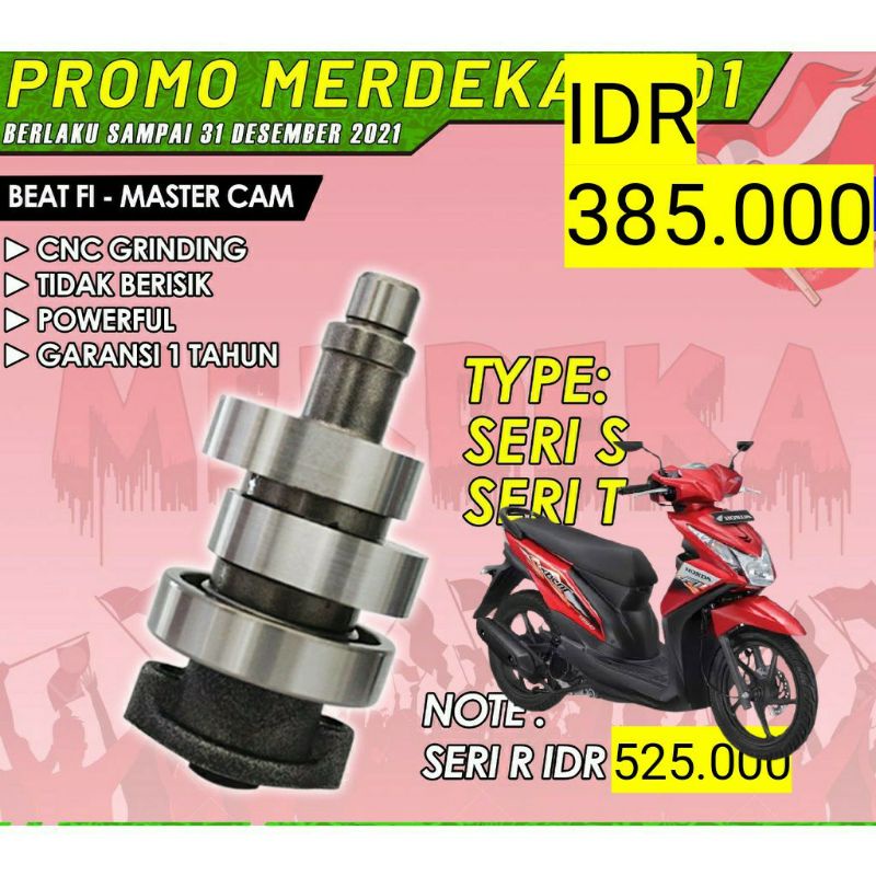 BRT MASTER CAM BEAT FI(NON ESP STATER KASAR) ORIGINAL BRT RACING