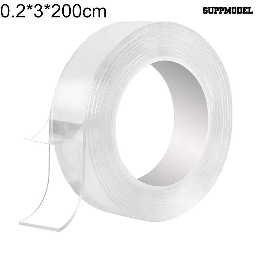 Selotip Dua Sisi Transparan Multifungsi Ukuran 1 / 2 / 3 / 5m