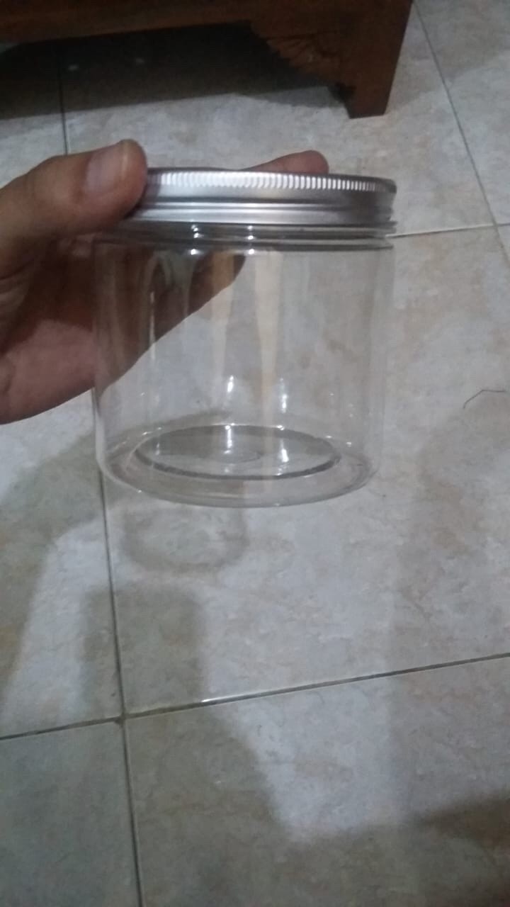 350ml Botol Toples Makanan Snack Kering Ringan Botol Toples Plastik Jar Madu Sambal Selai
