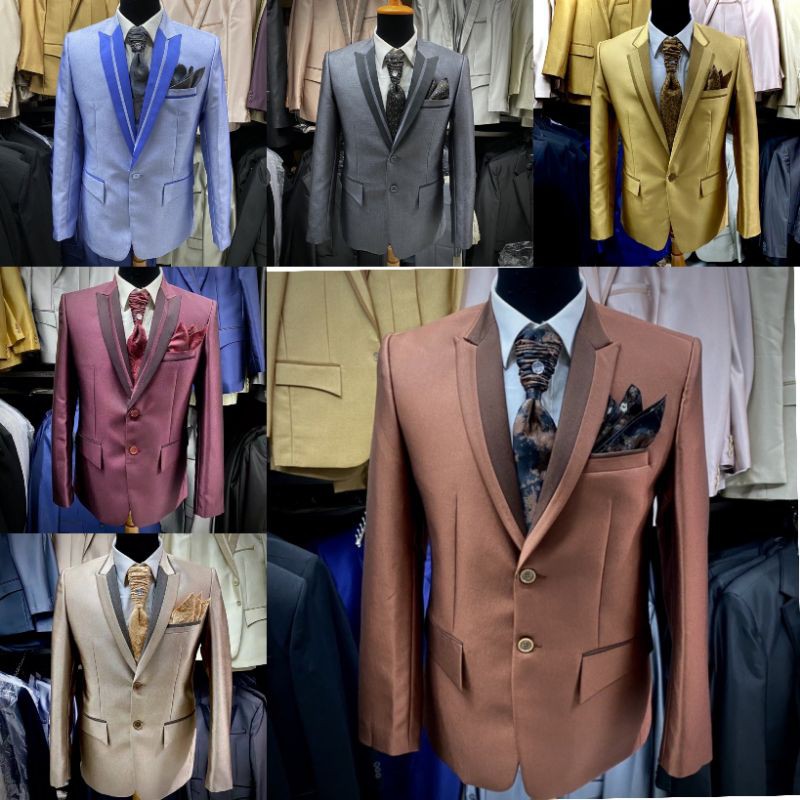 BIG SALE.. Jas Formal semi WOOL Blazer Kantor Pria Jas Wedding Jas Pengantin Setelan Jas Nikah