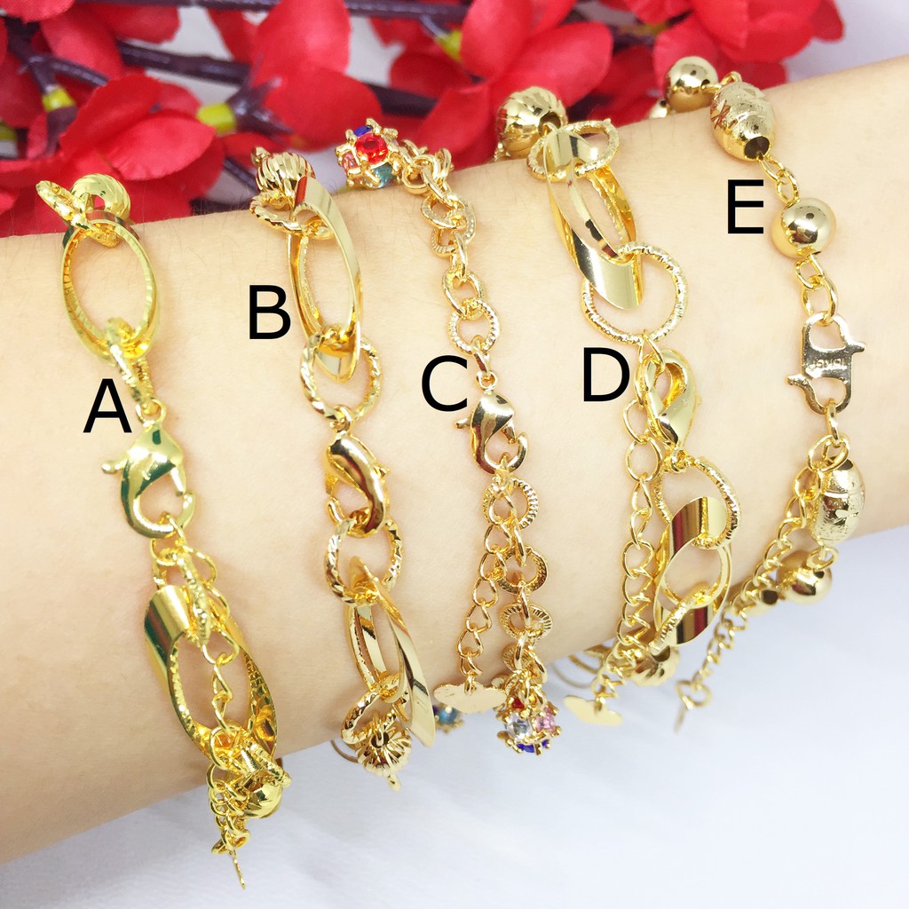 (RINN Jewelry) Gelang Rantai Xuping Lapis Emas 18k Gold Supplier Murah - BB115