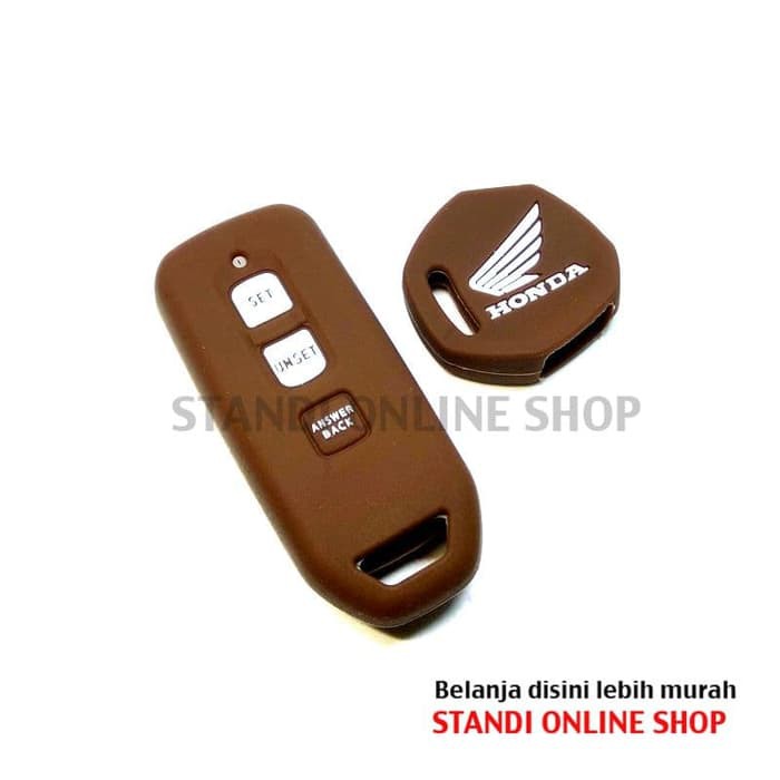 Kondom Kunci Silikon Remote Motor Honda All New Scoopy Komplit Coklat