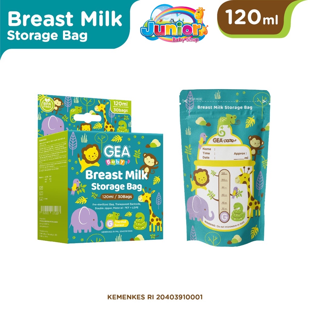 TERMURAH! GEA Baby Breast Milk Storage Bag 120ml