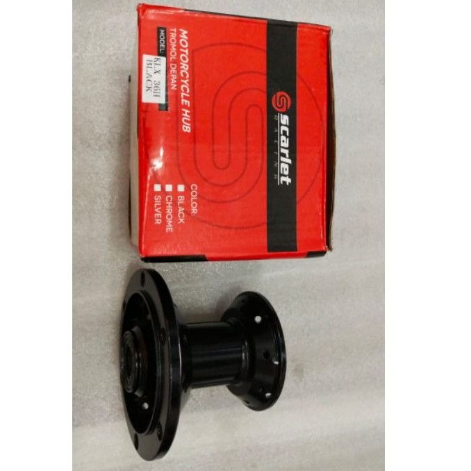 TROMOL KLX 150  D TRACKER H36 DEPAN DOUBLE BEARING HITAM BLACK SCARLET