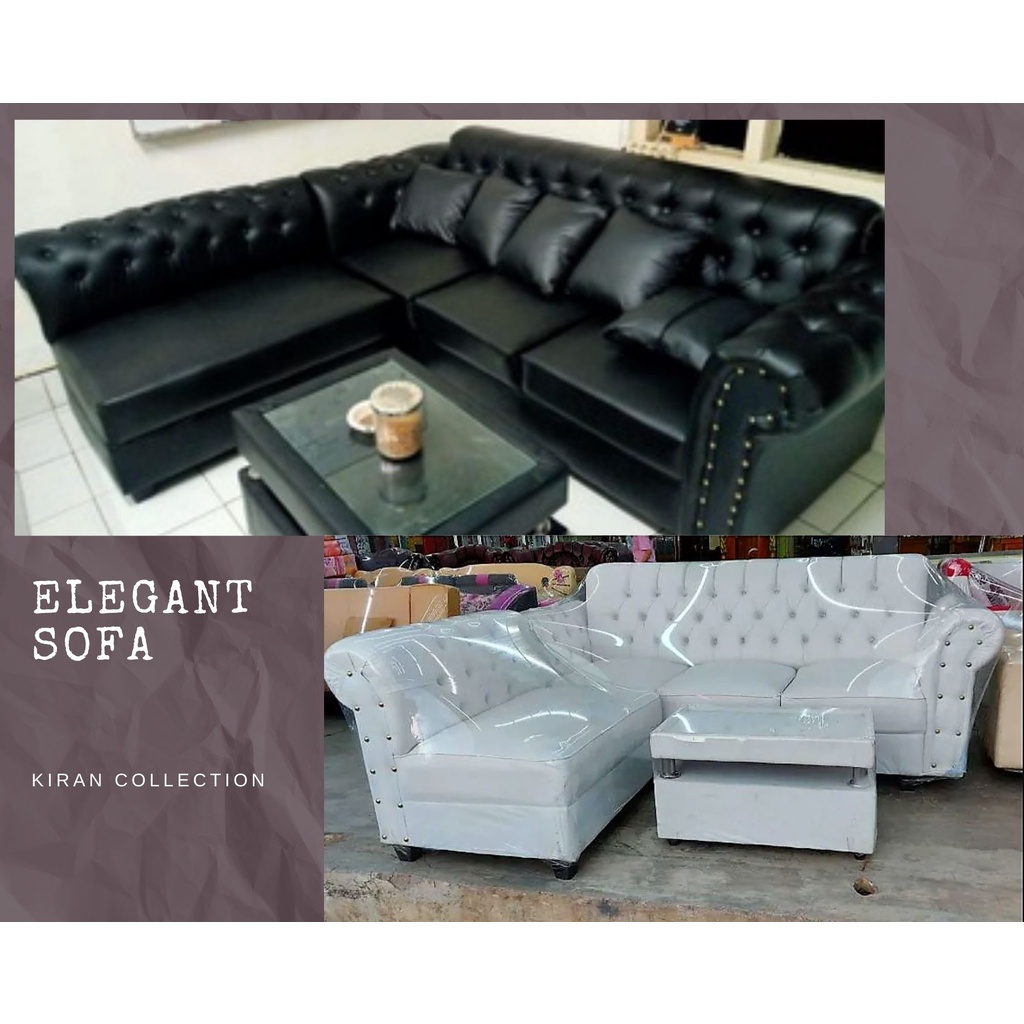 Gratis ongkir bandung sofa minimalis / sofa L kancing oscar bisa request warna