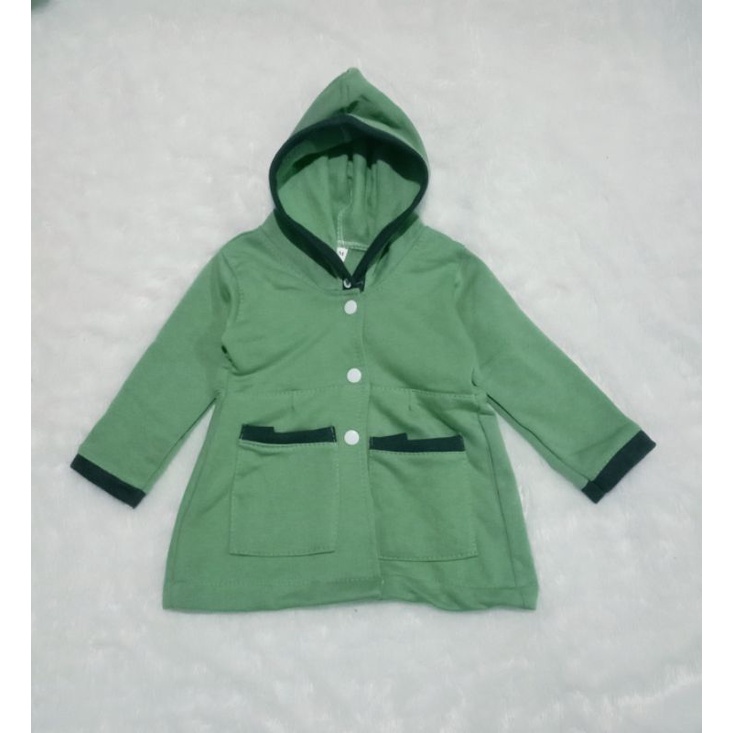 Jaket Anak Perempuan Gaya Korea Fleece Usia 1 2 3 Tahun Jaket Hoodie Anak Masa Kini