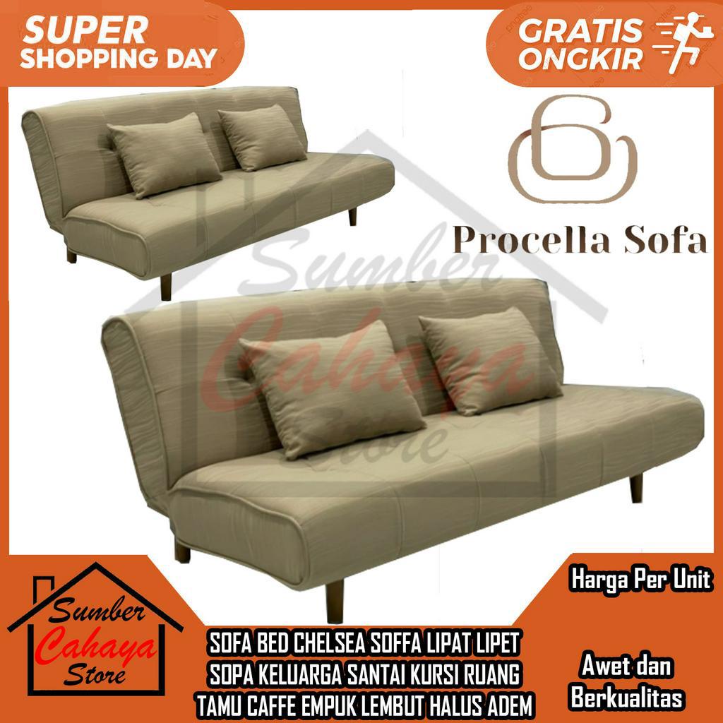 [Instan] SOFA BED CHELSEA SOFFA LIPAT LIPET SOPA KELUARGA SANTAI KURSI RUANG TAMU CAFFE EMPUK LEMBUT