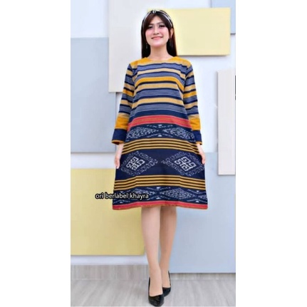 tunik tenun etnik -tunik tenun-baju tenun wanita-tunik tenun cantik - tunik slimfit- tunik tenun mod
