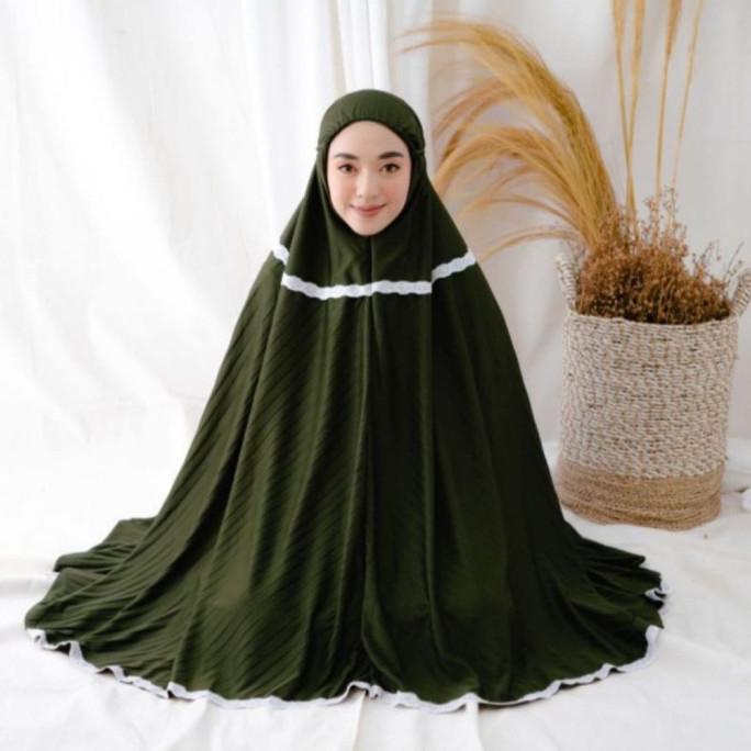 favorit] MUKENA Renda Premium / Mukena Traveling Plisket / Mukena Dewasa Pliske