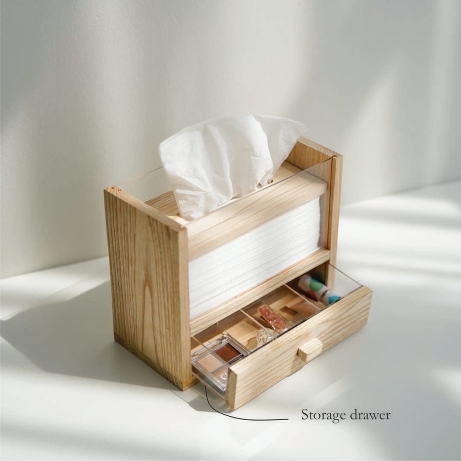 Jual Tempat Tissu Kayu Aesthetic - Wood Tissue Box Multifungsi | Shopee ...