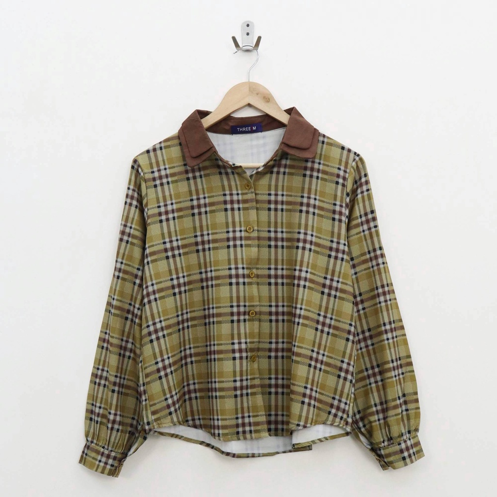 Nome plaid hem top - Thejanclothes