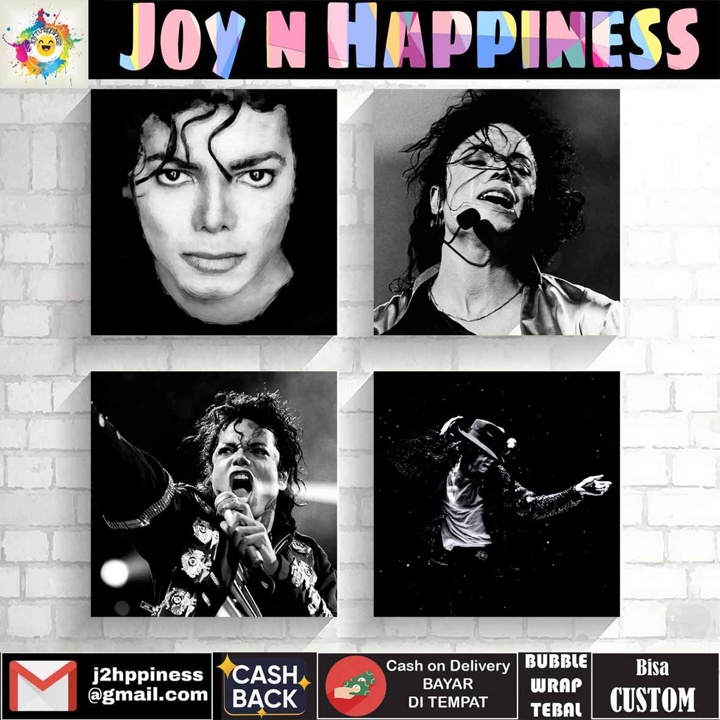Hiasan Dinding Pajangan Wall Dekor Poster Kayu MICHAEL JACKSON 1
