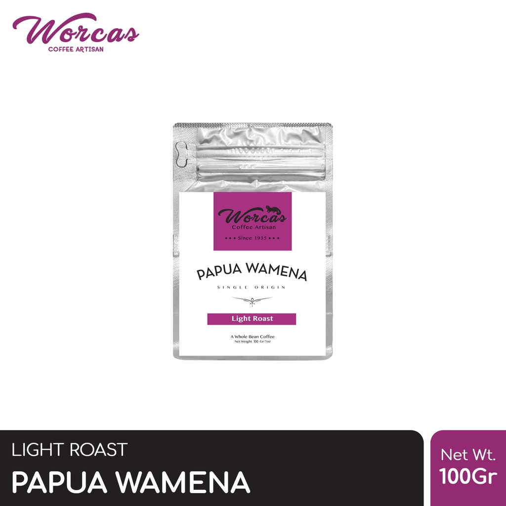 

WORCAS Kopi Arabika Papua Wamena 100 Gram - Light Roast