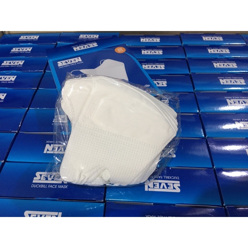 masker SEVEN Duckbill , 1 box isi 20 pcs , 1 karton isi 50 box