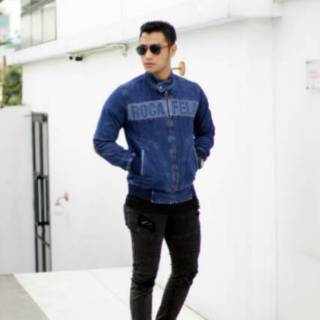 Jaket Jeans Denim Pria Original Rocafela Jaket Cowok  