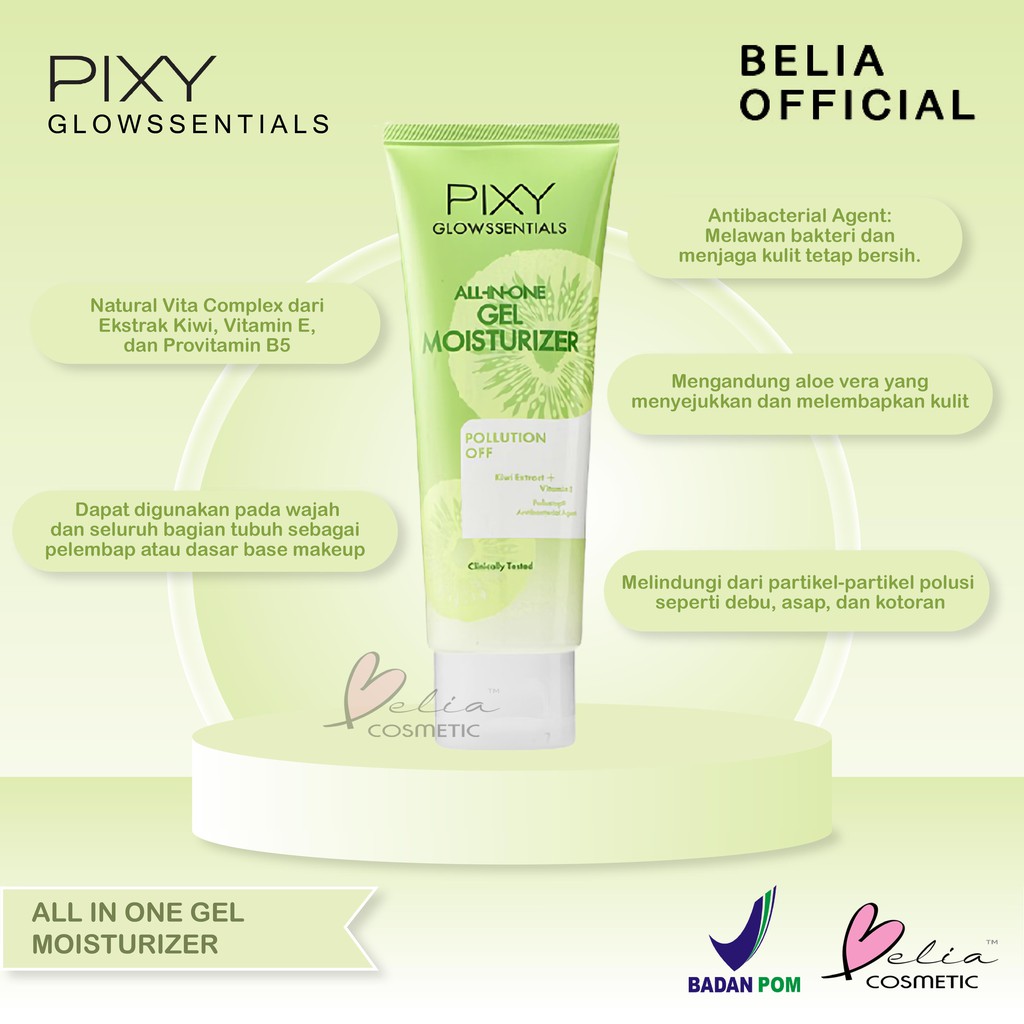 ❤ BELIA ❤ PIXY Glowssentials Light Radiant &amp; Pollution Off Mist, Micellar Water, Face Wash Mask Glow