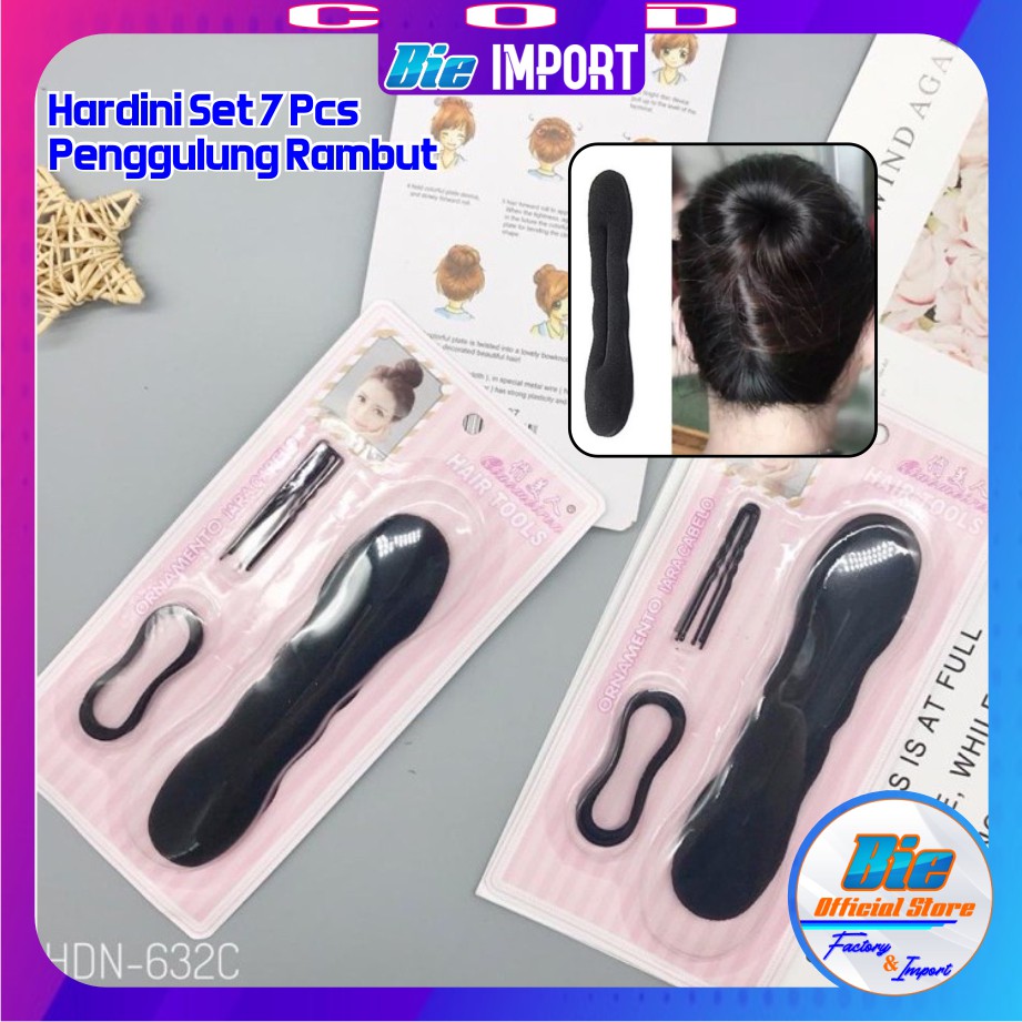 Hardini Ikat Rambut Pembetuk Rambut Set 7 Pcs Impor