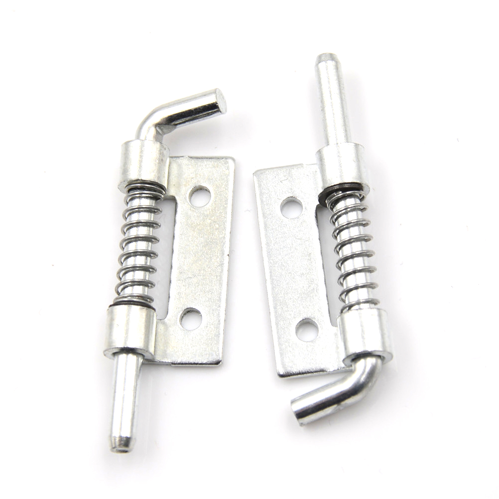 5 PCS Fixed Type Spring Loaded Barrel Bolt Latch Silver Tone